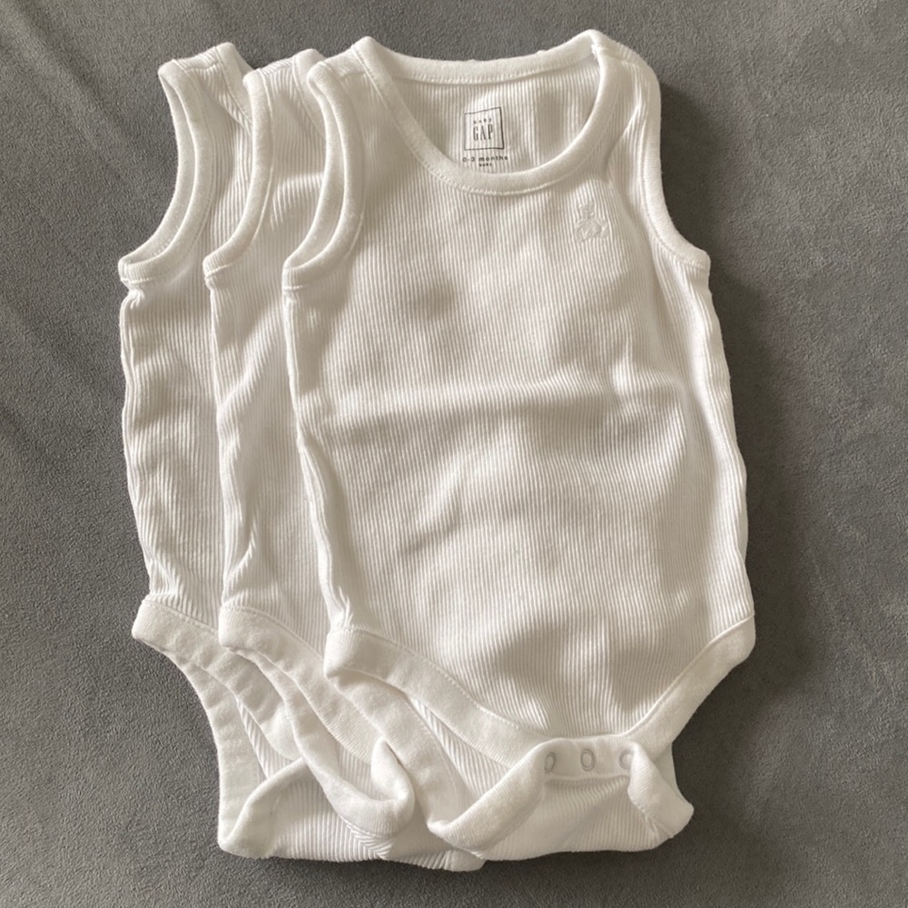 Gap 0-3 months onesies